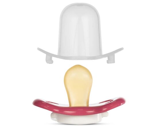 Пустышка Baboo латексная, красная, Sea Life, 6+ мес (5-041), изображение 3