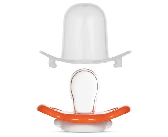 Пустышка Baboo Marine силиконовая, 6+ мес (оранжевая) (5-026), изображение 3 Пустышка Baboo Marine силиконовая, 6+ мес (оранжевая) (5-026), изображение 3