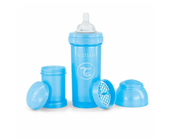 Бутылочка для кормления Twistshake Pearl Blue 260 мл, антиколиковая, силиконовая (78381)