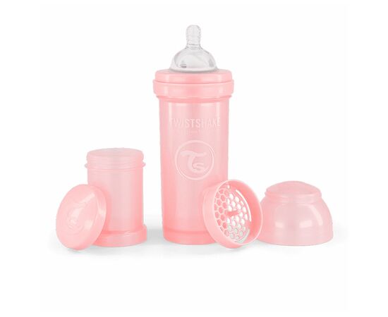 Бутылочка для кормления Twistshake Pearl Pink 260 мл, антиколиковая, силиконовая (78380)