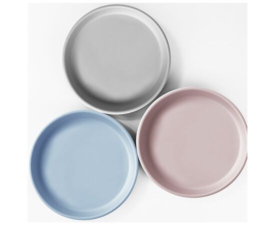 Тарелка детская MinikOiOi Basics-Plate (Powder Grey) (101050104), изображение 2 Тарелка детская MinikOiOi Basics-Plate (Powder Grey) (101050104), изображение 2