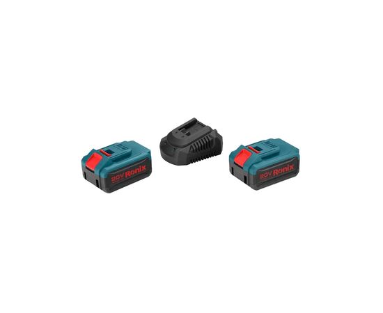 Перфоратор Ronix аккумуляторный 20В, 4Ah х 2 (8910K), изображение 7 Перфоратор Ronix аккумуляторный 20В, 4Ah х 2 (8910K), изображение 7