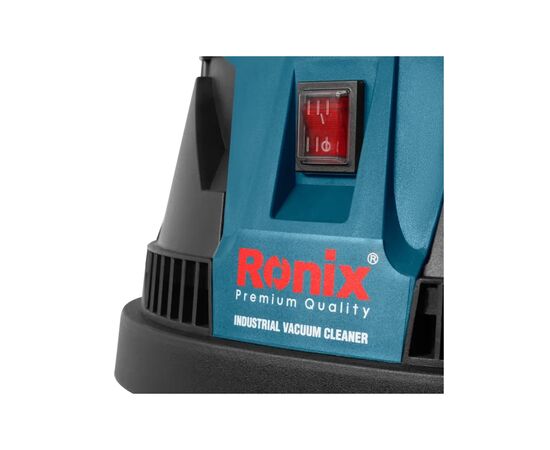 Пылесос строительный Ronix 40л, 1400Вт (1241), изображение 3 Пылесос строительный Ronix 40л, 1400Вт (1241), изображение 3