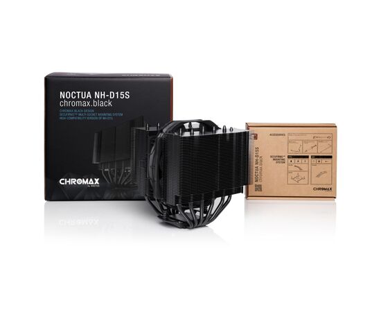 Кулер для процессора Noctua NH-D15S CHROMAX.BLACK, изображение 4 Кулер для процессора Noctua NH-D15S CHROMAX.BLACK, изображение 4
