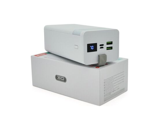 Батарея універсальна XO 40000mAh, PD/20W, QC3.0/22.5W, Input(MicroUSB,Type-C), Output(2*USB,Type-C), White (XO-PR130W / 29302)