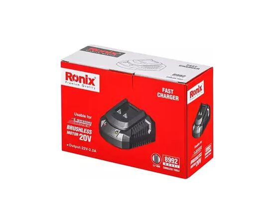 Зарядное устройство для аккумуляторов инструмента Ronix 20В, 2.2А (8992), изображение 7 Зарядное устройство для аккумуляторов инструмента Ronix 20В, 2.2А (8992), изображение 7