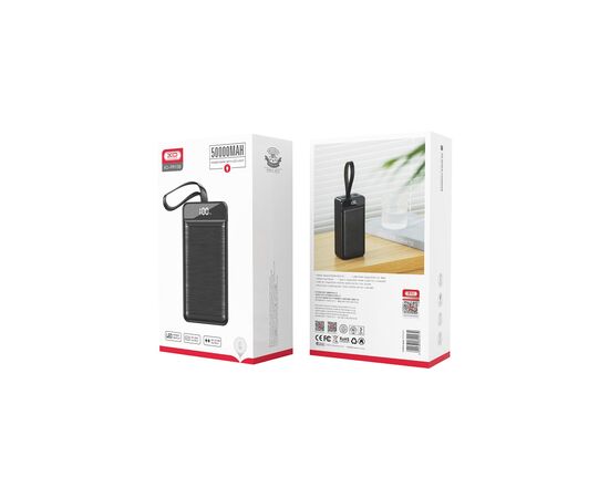 Батарея универсальная XO 50000mAh, PD/18W, QC3.0/22.5W, flashlight, Input(Micro,Type-C,Lightning), Output(3*USB,Type-C) (XO-PR158 / 29211), изображение 5 Батарея универсальная XO 50000mAh, PD/18W, QC3.0/22.5W, flashlight, Input(Micro,Type-C,Lightning), Output(3*USB,Type-C) (XO-PR158 / 29211), изображение 5