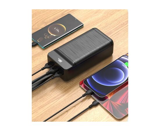 Батарея універсальна XO 80000mAh, PD/18W, QC3.0/22.5W, flashlight, Input(Micro,Type-C,Lightning), Output(3*USB,Type-C) (XO-PR160 / 29209), зображення 5 Батарея універсальна XO 80000mAh, PD/18W, QC3.0/22.5W, flashlight, Input(Micro,Type-C,Lightning), Output(3*USB,Type-C) (XO-PR160 / 29209), зображення 5