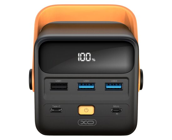 Батарея универсальная XO 50000mAh, PD/20W, QC3.0/22.5W, flashlight, Input(Type-C,MicroUSB), Output(3*USB,Type-C) (XO-PR168 / 29187), изображение 2 Батарея универсальная XO 50000mAh, PD/20W, QC3.0/22.5W, flashlight, Input(Type-C,MicroUSB), Output(3*USB,Type-C) (XO-PR168 / 29187), изображение 2
