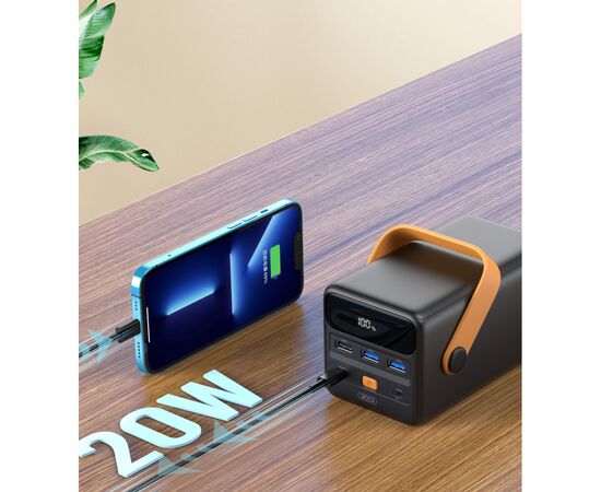 Батарея универсальная XO 50000mAh, PD/20W, QC3.0/22.5W, flashlight, Input(Type-C,MicroUSB), Output(3*USB,Type-C) (XO-PR168 / 29187), изображение 5 Батарея универсальная XO 50000mAh, PD/20W, QC3.0/22.5W, flashlight, Input(Type-C,MicroUSB), Output(3*USB,Type-C) (XO-PR168 / 29187), изображение 5