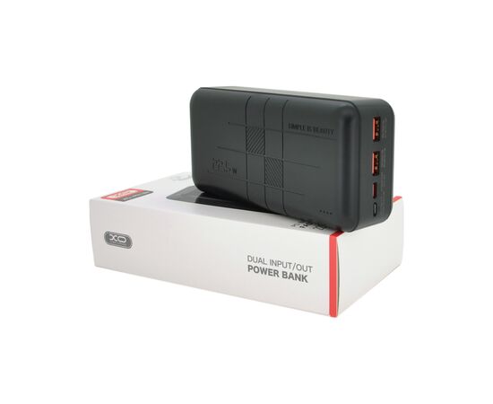 Батарея универсальная XO 30000mAh, PD/20W, QC3.0/22.5W, Input(Type-C,MicroUSB), Output(2*USB,Type-C), Black (XO-PR189B / 29189), изображение 3 Батарея универсальная XO 30000mAh, PD/20W, QC3.0/22.5W, Input(Type-C,MicroUSB), Output(2*USB,Type-C), Black (XO-PR189B / 29189), изображение 3