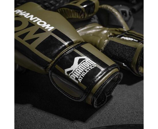 Боксерские перчатки Phantom APEX Army Green 14oz (PHBG2400-14), изображение 8 Боксерские перчатки Phantom APEX Army Green 14oz (PHBG2400-14), изображение 8