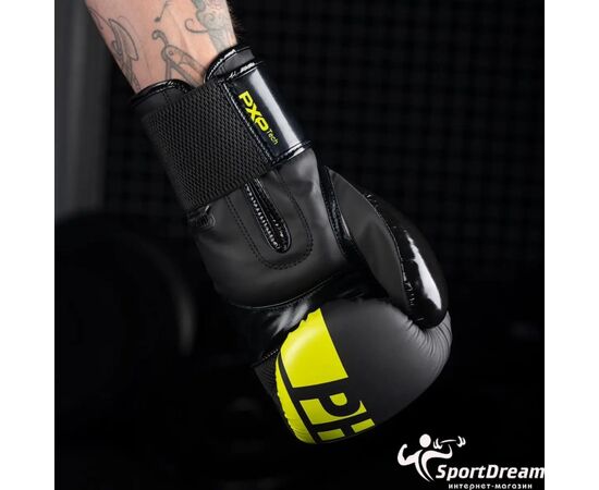 Боксерские перчатки Phantom APEX Elastic Neon Black/Yellow 14oz (PHBG2300-14), изображение 6 Боксерские перчатки Phantom APEX Elastic Neon Black/Yellow 14oz (PHBG2300-14), изображение 6