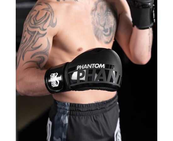 Боксерские перчатки Phantom APEX Speed Black 16oz (PHBG2024-16), изображение 5 Боксерские перчатки Phantom APEX Speed Black 16oz (PHBG2024-16), изображение 5