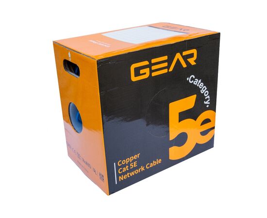 Кабель мережевий FTP 305м, cat.5e, CU, REELEX, 4*2*0,51, PVC, indoor, grey GEAR (GEC-FTPCUR051305), зображення 2 Кабель мережевий FTP 305м, cat.5e, CU, REELEX, 4*2*0,51, PVC, indoor, grey GEAR (GEC-FTPCUR051305), зображення 2