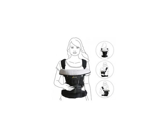Рюкзак-переноска Hauck 4 Way Carrier Black (58102-5), изображение 10 Рюкзак-переноска Hauck 4 Way Carrier Black (58102-5), изображение 10