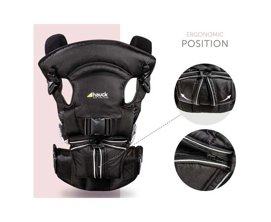 Рюкзак-переноска Hauck 4 Way Carrier Black (58102-5), изображение 4 Рюкзак-переноска Hauck 4 Way Carrier Black (58102-5), изображение 4