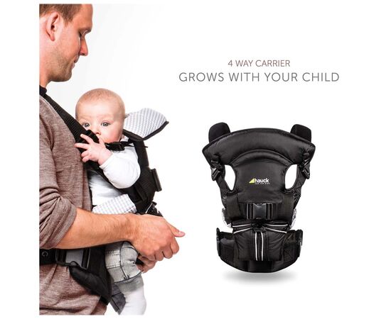 Рюкзак-переноска Hauck 4 Way Carrier Black (58102-5), изображение 5 Рюкзак-переноска Hauck 4 Way Carrier Black (58102-5), изображение 5