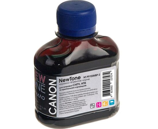 Чернила NewTone Canon iPF TM-200/305 100г Matte Black Pigm. (NT.PFI120MBP-2)