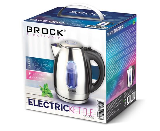 Электрочайник Brock WK 06 SS (WK06SS), изображение 2 Электрочайник Brock WK 06 SS (WK06SS), изображение 2