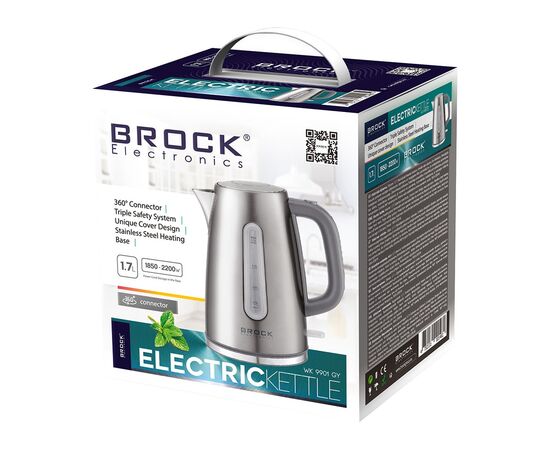 Электрочайник Brock WK 9901 GY (WK9901GY), изображение 5 Электрочайник Brock WK 9901 GY (WK9901GY), изображение 5