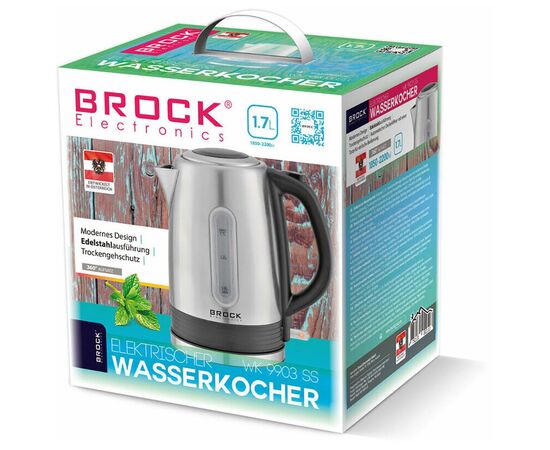 Электрочайник Brock WK 9903 SS (WK9903SS), изображение 2 Электрочайник Brock WK 9903 SS (WK9903SS), изображение 2