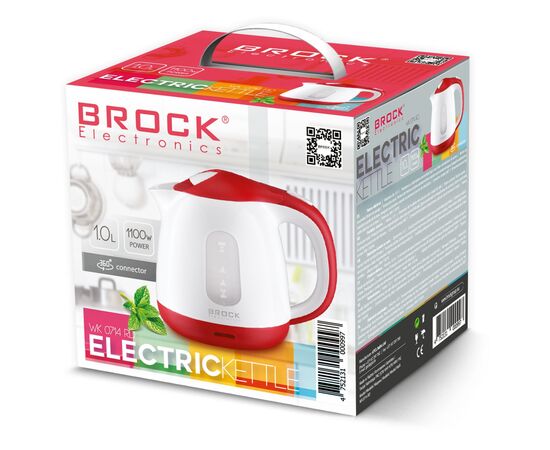 Электрочайник Brock WK 0714 RD (WK0714RD), изображение 2 Электрочайник Brock WK 0714 RD (WK0714RD), изображение 2