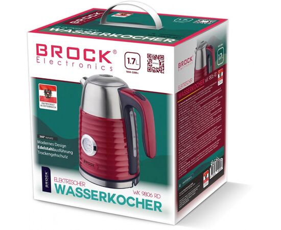 Электрочайник Brock WK 9806 RD (WK9806RD), изображение 2