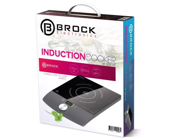 Настольная плита Brock HP 2001 GY (HP2001GY), изображение 2 Настольная плита Brock HP 2001 GY (HP2001GY), изображение 2