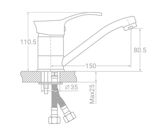 Смеситель TAU SE-2B145C, изображение 2 Смеситель TAU SE-2B145C, изображение 2