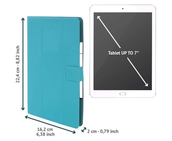 Чехол для планшета Tucano Facile Plus Universal 7-8" light blue (TAB-FAP8-Z), зображення 3 Чехол для планшета Tucano Facile Plus Universal 7-8" light blue (TAB-FAP8-Z), зображення 3
