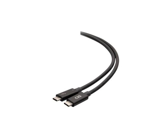 Дата кабель USB-C Thunderbolt 4 0.8m 40Gbs Black C2G (C2G28886)