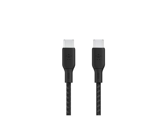 Дата кабель USB-C to USB-C 2.0m 100W black Belkin (CAB014BT2MBK), изображение 2 Дата кабель USB-C to USB-C 2.0m 100W black Belkin (CAB014BT2MBK), изображение 2