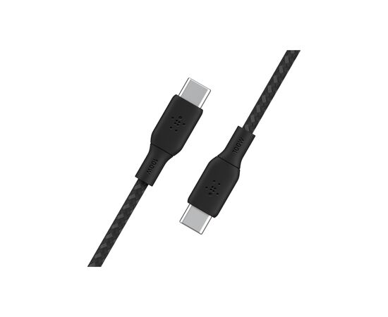 Дата кабель USB-C to USB-C 2.0m 100W black Belkin (CAB014BT2MBK), изображение 4 Дата кабель USB-C to USB-C 2.0m 100W black Belkin (CAB014BT2MBK), изображение 4