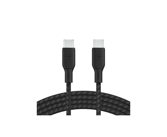 Дата кабель USB-C to USB-C 2.0m 100W black Belkin (CAB014BT2MBK)