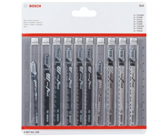 Полотно Bosch для електролобзика по дереву 10 шт (2.607.011.169)