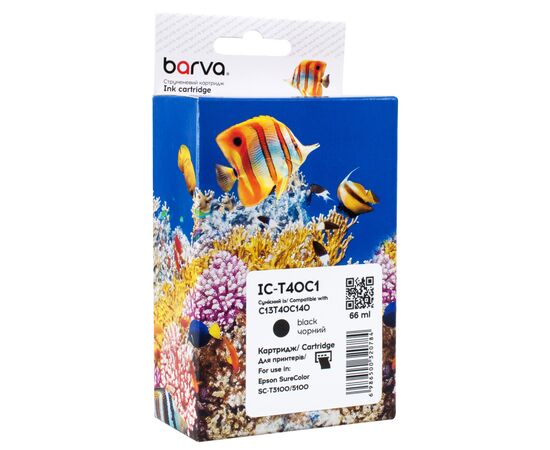 Картридж Barva Epson T40C1/T40D1 (C13T40C140) 66 мл, Black (IC-T40C1)