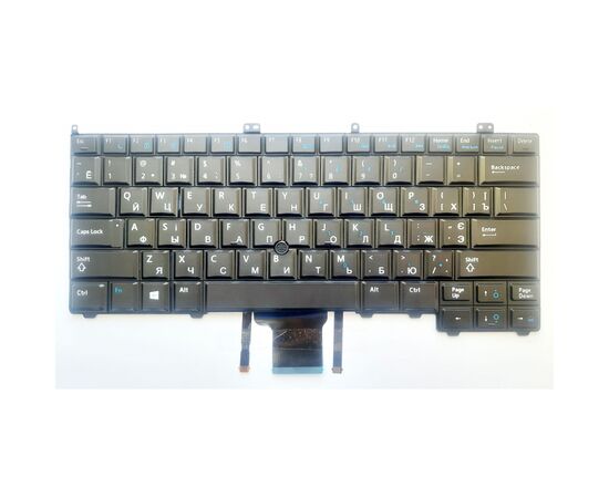 Клавиатура ноутбука Dell Latitude E7240/E7420/E7440 черная с ТП и подсв UA (A46193)