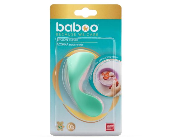 Набор детской посуды Baboo тренировочная ложка Baboo от 9 мес лагуна (10-030), изображение 4 Набор детской посуды Baboo тренировочная ложка Baboo от 9 мес лагуна (10-030), изображение 4