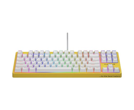 Клавиатура Hator Rockfall 2 Mecha TKL Orange USB Yellow (HTK-722), изображение 2 Клавиатура Hator Rockfall 2 Mecha TKL Orange USB Yellow (HTK-722), изображение 2