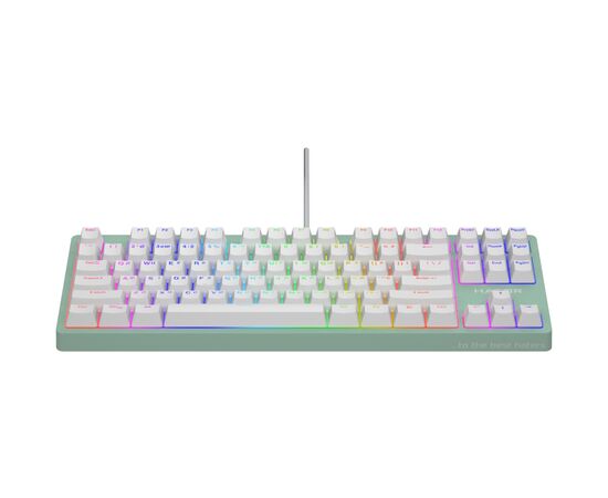 Клавиатура Hator Rockfall 2 Mecha TKL Orange USB Mint (HTK-723), изображение 2 Клавиатура Hator Rockfall 2 Mecha TKL Orange USB Mint (HTK-723), изображение 2