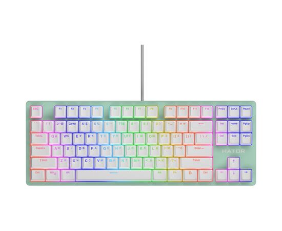 Клавиатура Hator Rockfall 2 Mecha TKL Orange USB Mint (HTK-723)