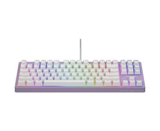 Клавиатура Hator Rockfall 2 Mecha TKL Orange USB Lilac (HTK-724), изображение 2 Клавиатура Hator Rockfall 2 Mecha TKL Orange USB Lilac (HTK-724), изображение 2