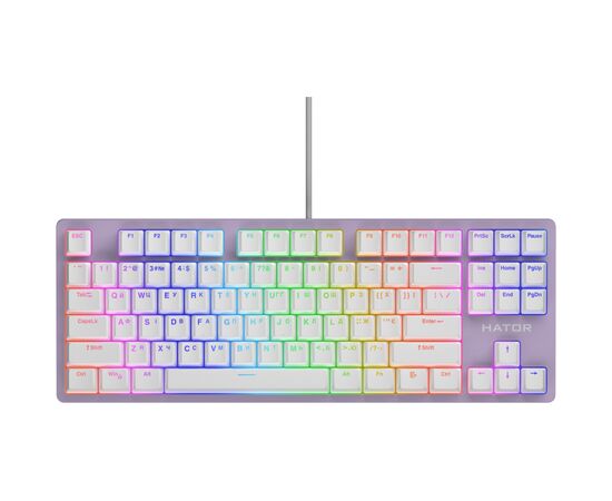 Клавиатура Hator Rockfall 2 Mecha TKL Orange USB Lilac (HTK-724)