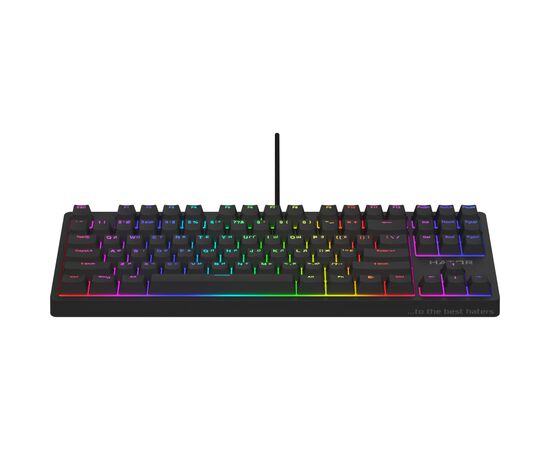 Клавиатура Hator Rockfall 2 Optica TKL Black USB Black (HTK-730), изображение 2 Клавиатура Hator Rockfall 2 Optica TKL Black USB Black (HTK-730), изображение 2