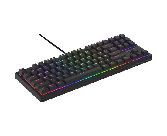 Клавиатура Hator Rockfall 2 Optica TKL Black USB Black (HTK-730), изображение 3 Клавиатура Hator Rockfall 2 Optica TKL Black USB Black (HTK-730), изображение 3