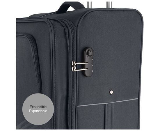 Чемодан Gabol Lisboa (M) Grey (122746-016)/(122701-016) (930338), изображение 5 Чемодан Gabol Lisboa (M) Grey (122746-016)/(122701-016) (930338), изображение 5