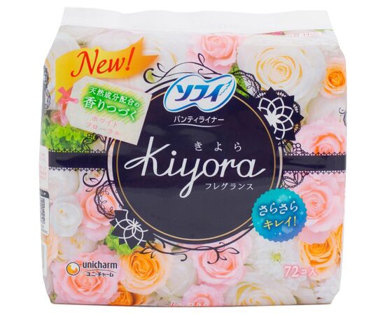 Щоденні прокладки Sofy Kiyora Happy Floral 72 шт. (4903111330997)