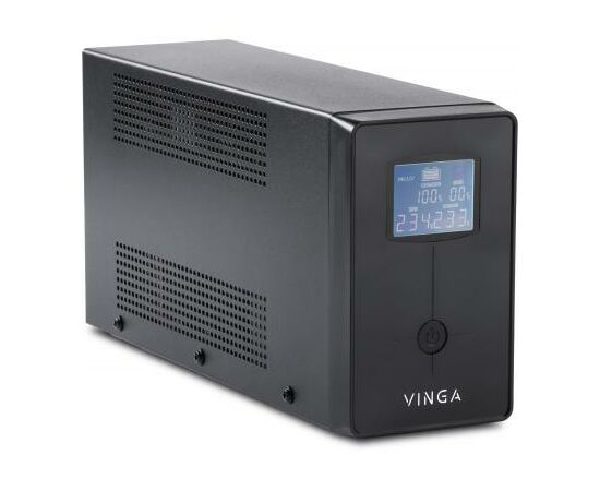 Источник бесперебойного питания Vinga LCD 800VA metal case (VPC-800M), изображение 2 Источник бесперебойного питания Vinga LCD 800VA metal case (VPC-800M), изображение 2
