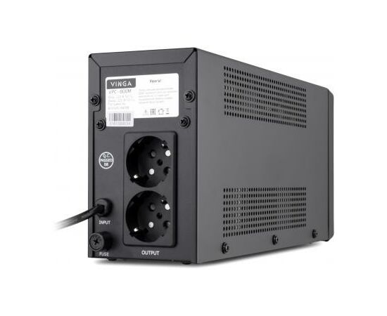 Источник бесперебойного питания Vinga LCD 800VA metal case (VPC-800M), изображение 6 Источник бесперебойного питания Vinga LCD 800VA metal case (VPC-800M), изображение 6